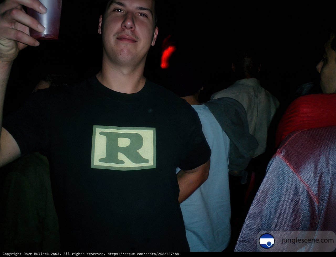 Rob G enjoying a beer at the club
