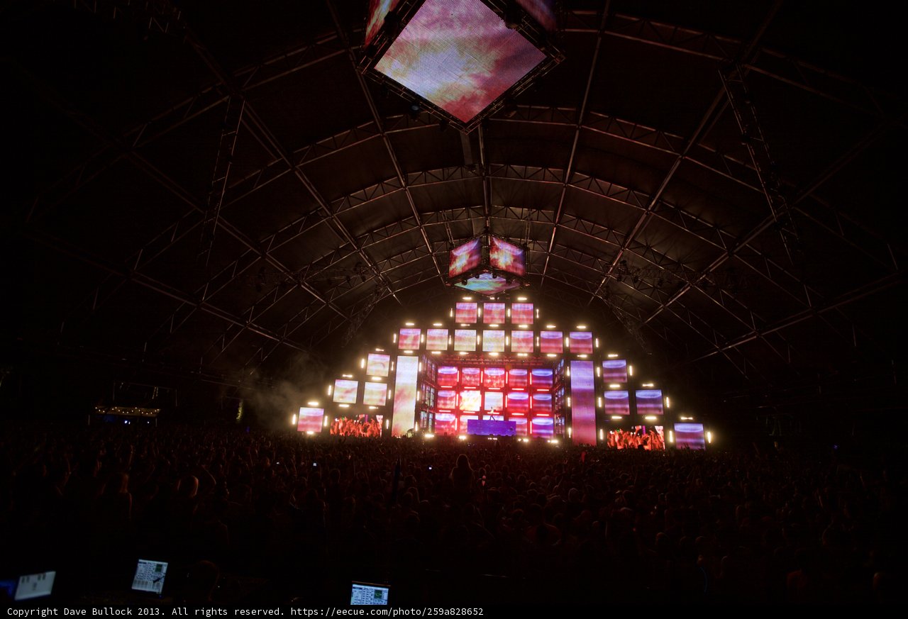 Electrifying Stage Lights at Coachella
