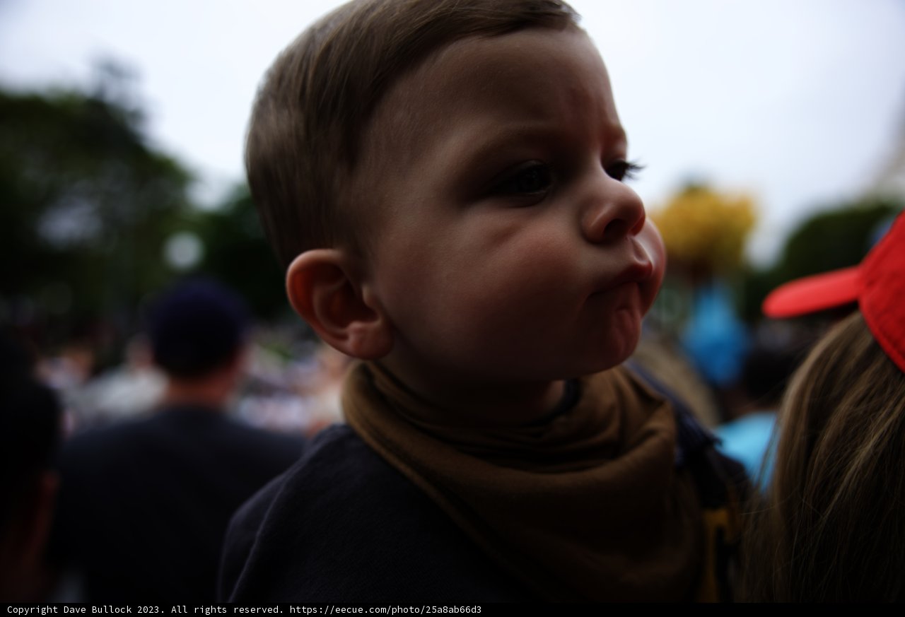 Little One in Red at Disneyland