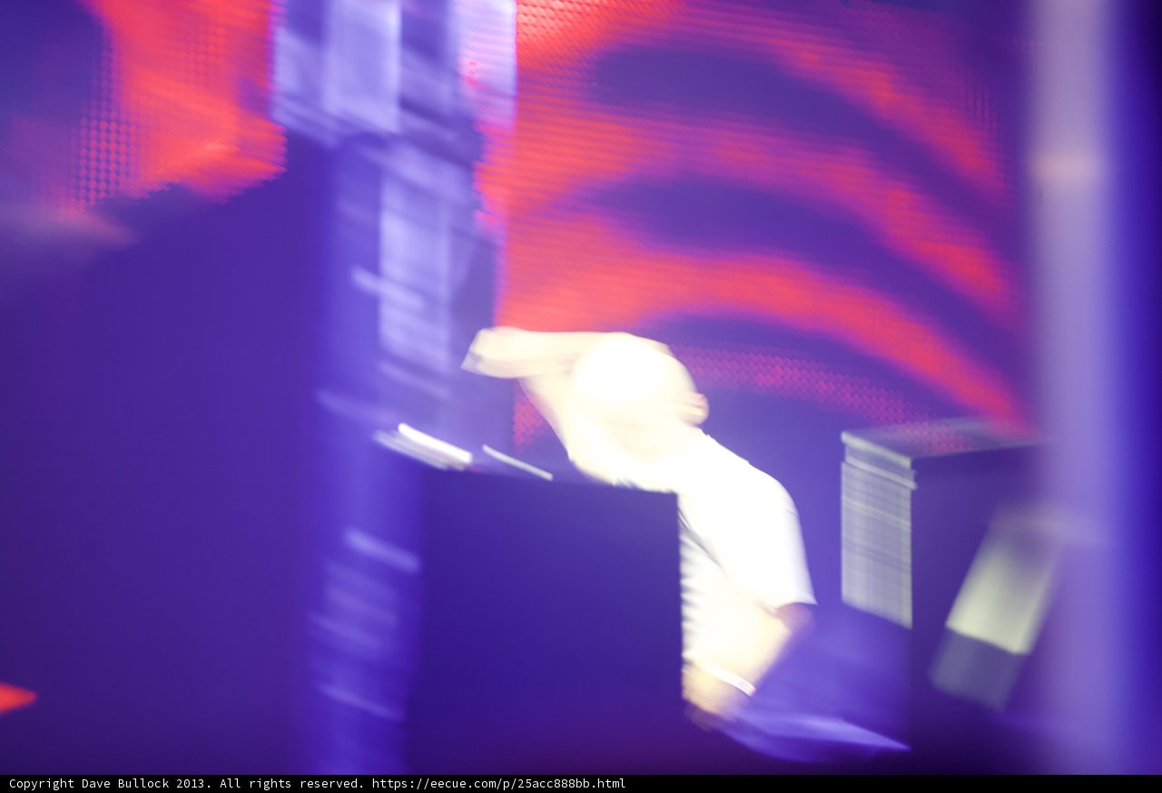 Blurred Performer on Lit Stage