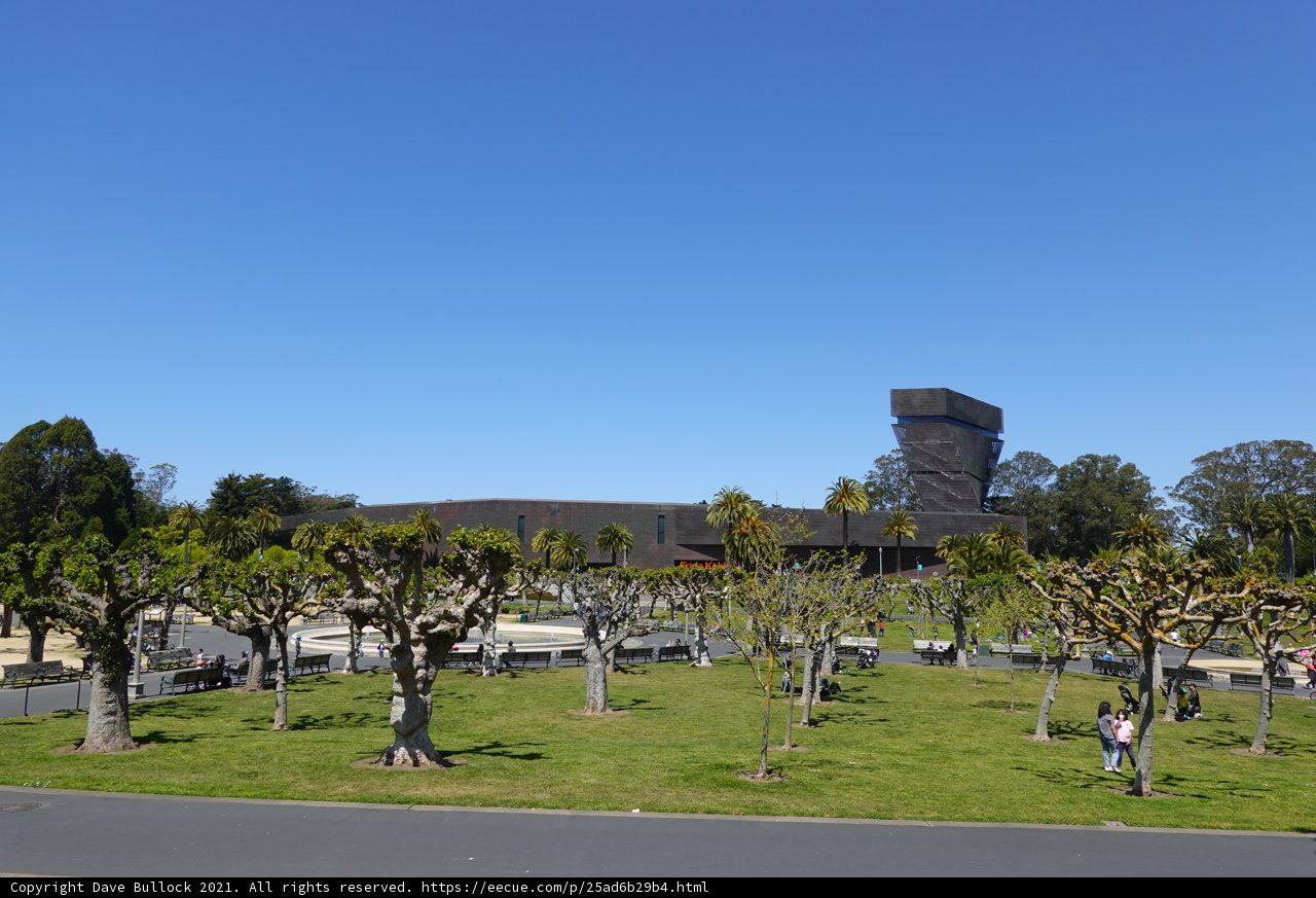 Serene Park Scene with a Distant Building