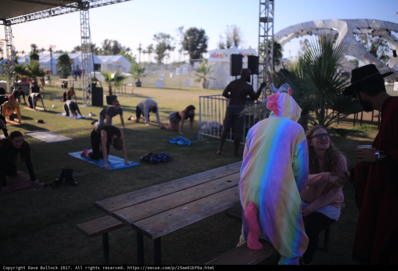 Fashionable Costumes at Outdoor Event