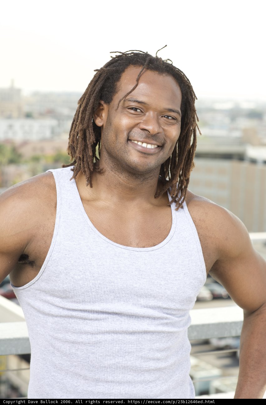 Happy Man with Dreadlocks