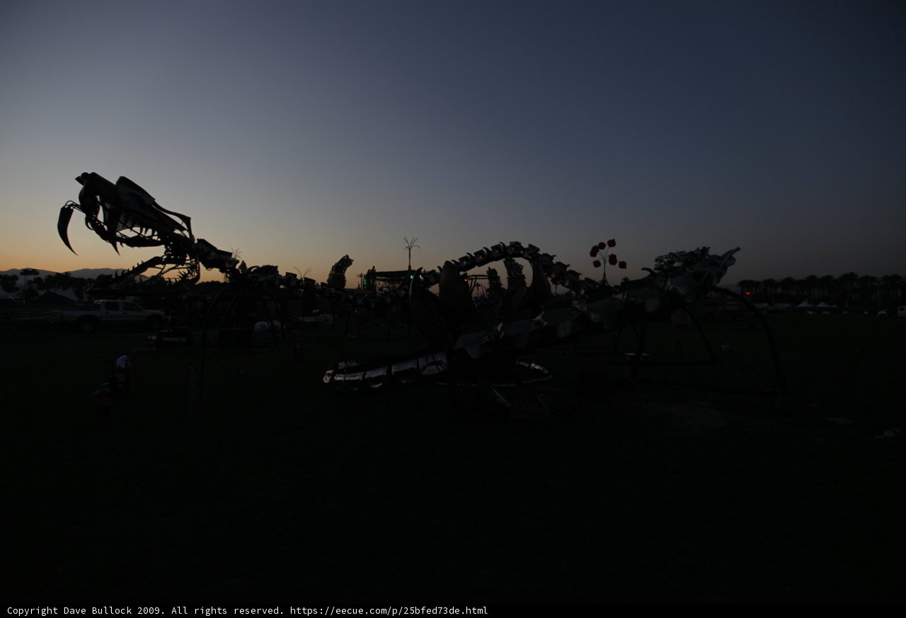 Dragon Sculpture at Sunset