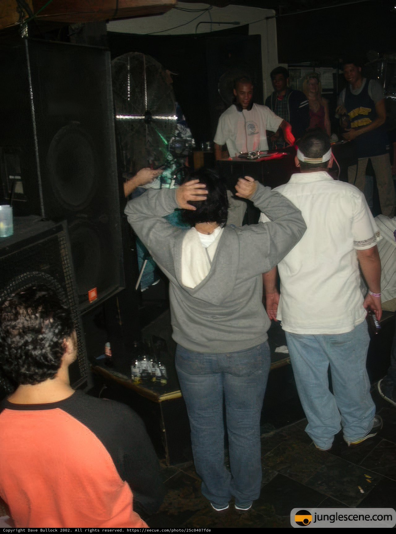 Club Goers Vibing with Speaker at Respect Nightclub