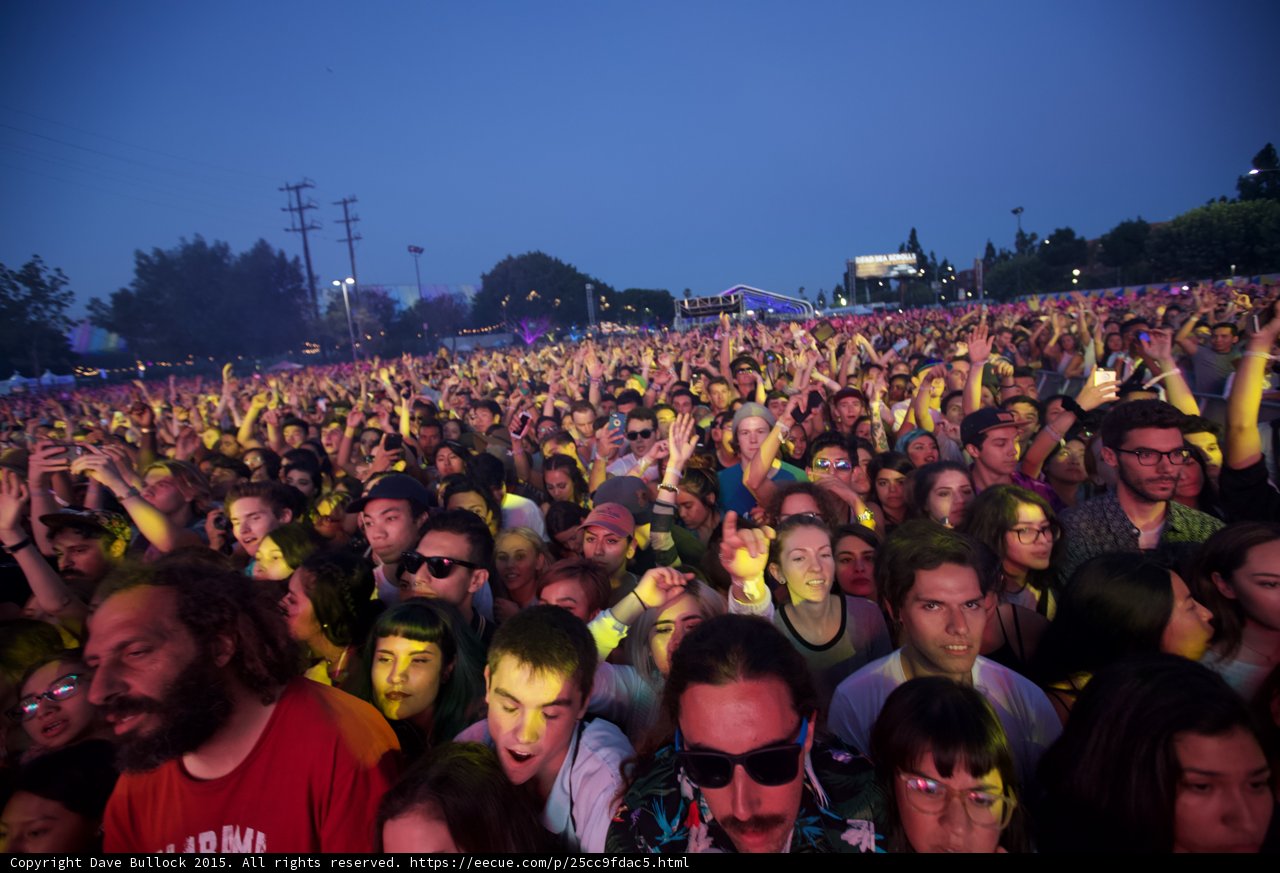 Crowd Headphones Sunglasses Fan