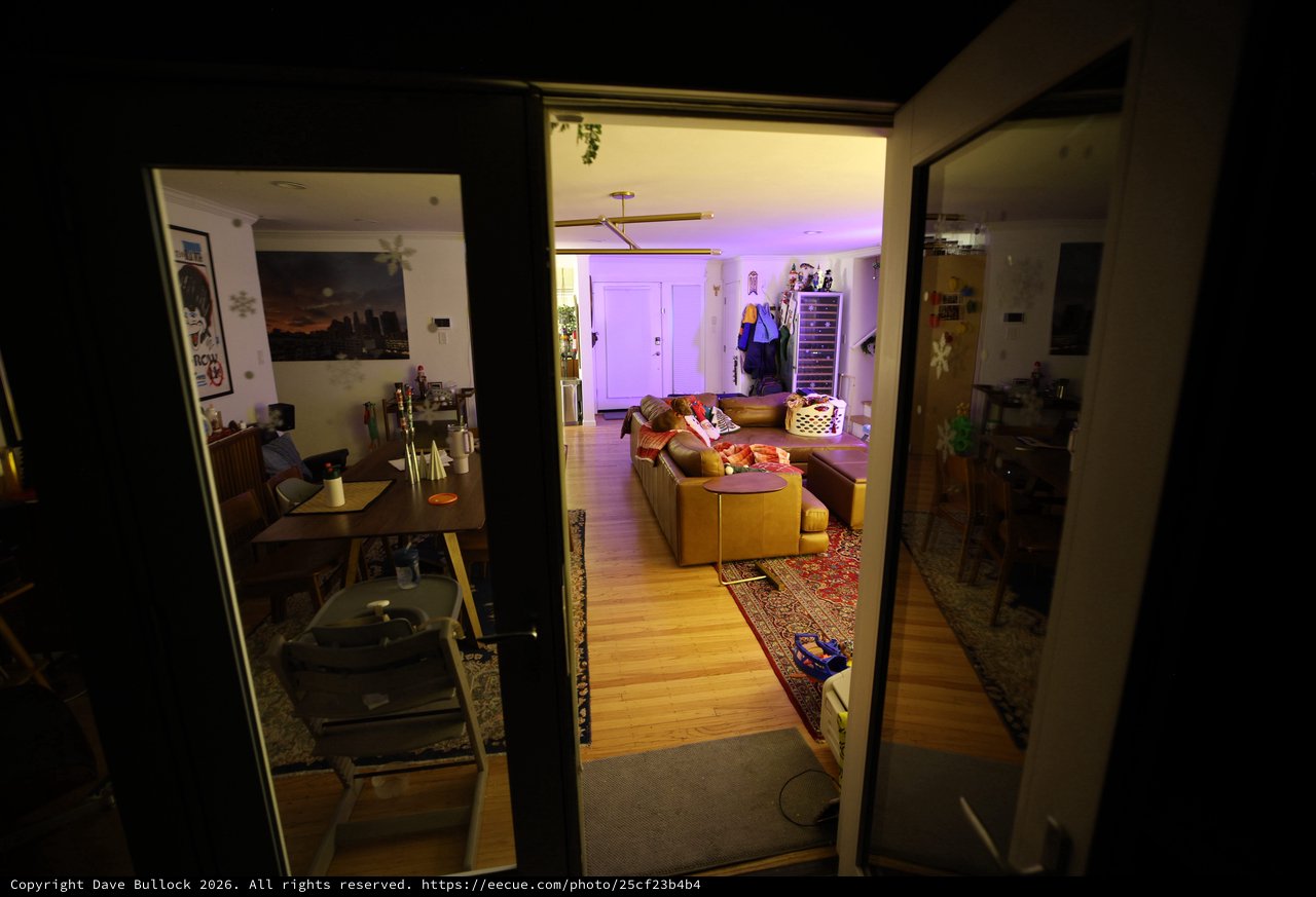Urban Apartment Interior View Through Multiple Doorways