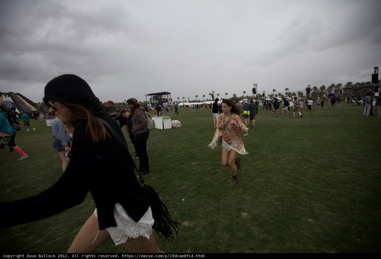 Walking in the Grass at Coachella