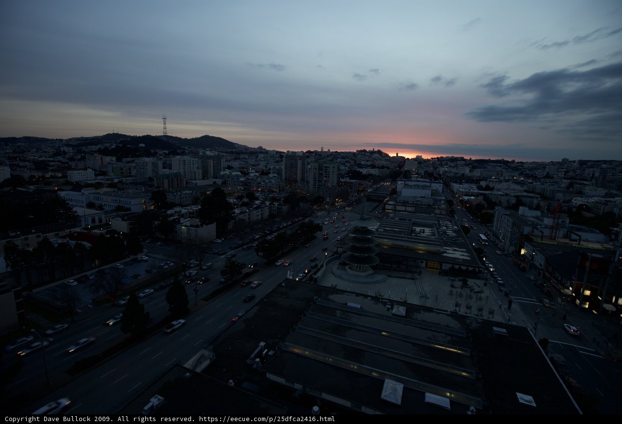 Sunset Over the City