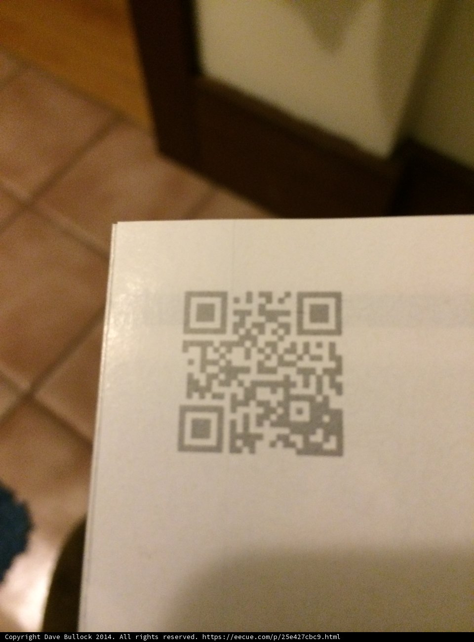 Flooring Box with a QR Code