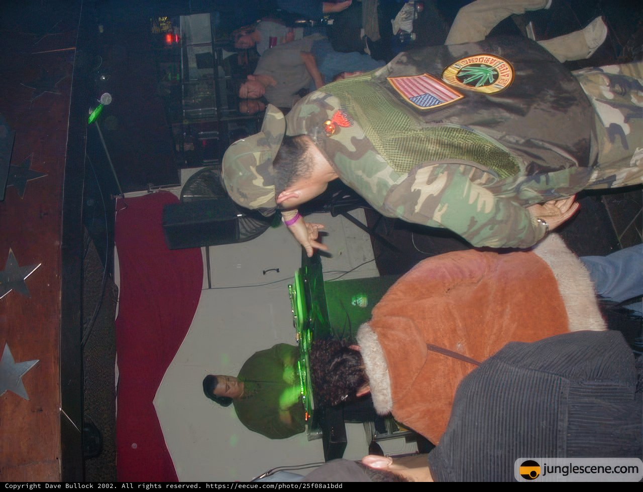 Military Man Boogies at the Club