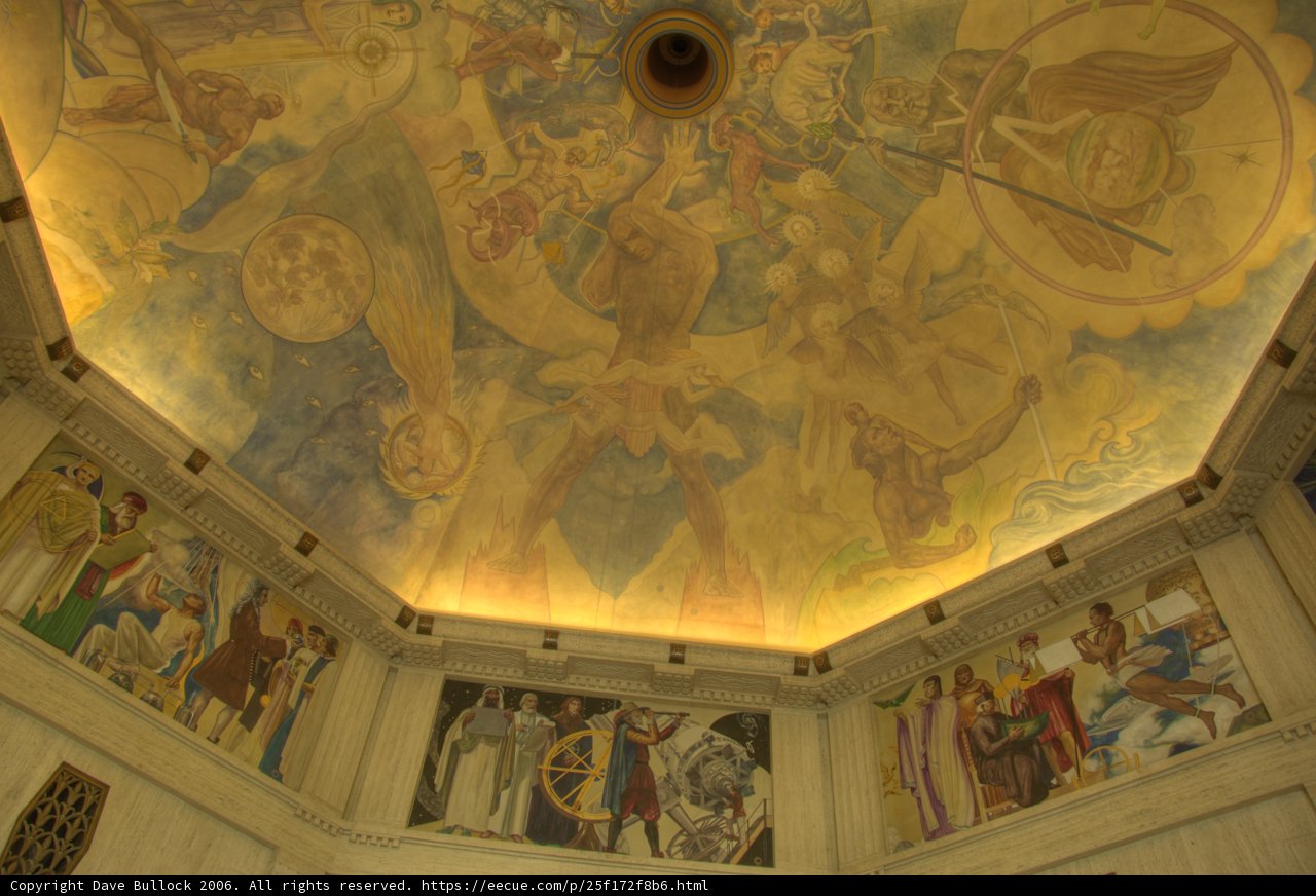 Intricate Painting on Apse Ceiling of Church