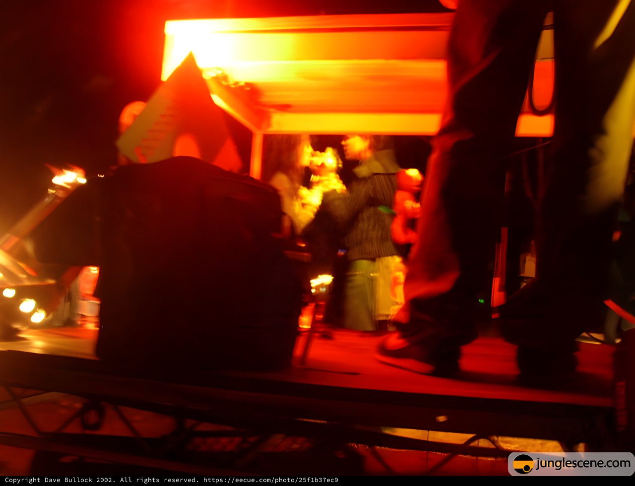 DJ Performance at Underground Electronic Music Venue