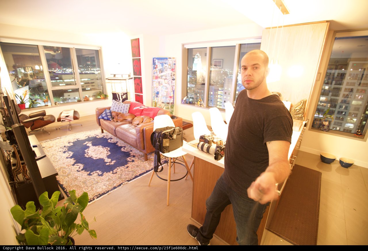Dave B in His Chic Living Room