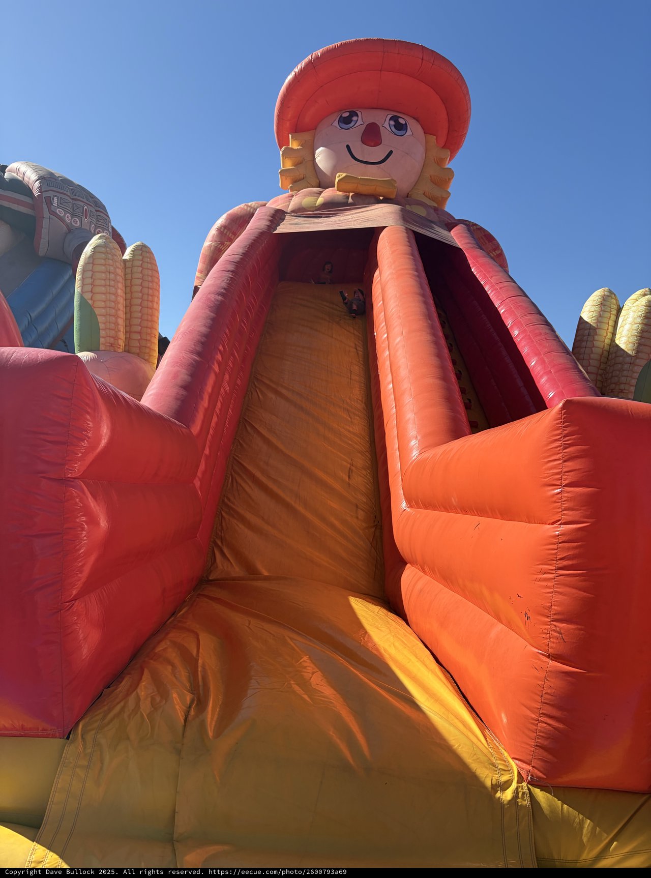 Giant Inflatable Scarecrow Slide at Fall Festival