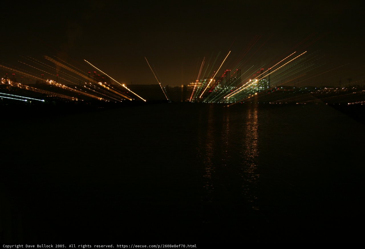 Sparkling River at Night