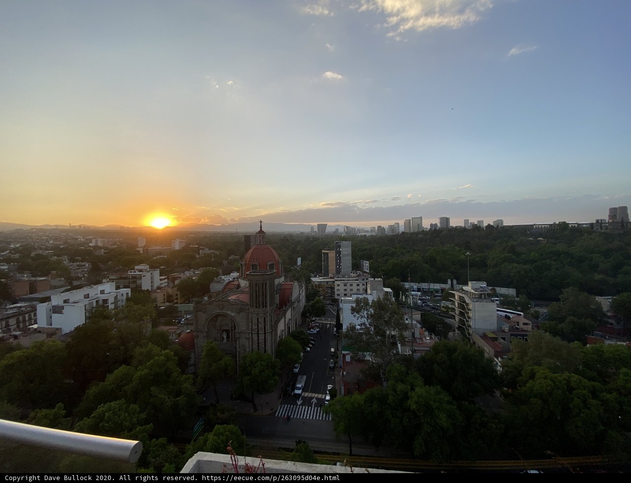 Sunset over the metropolis