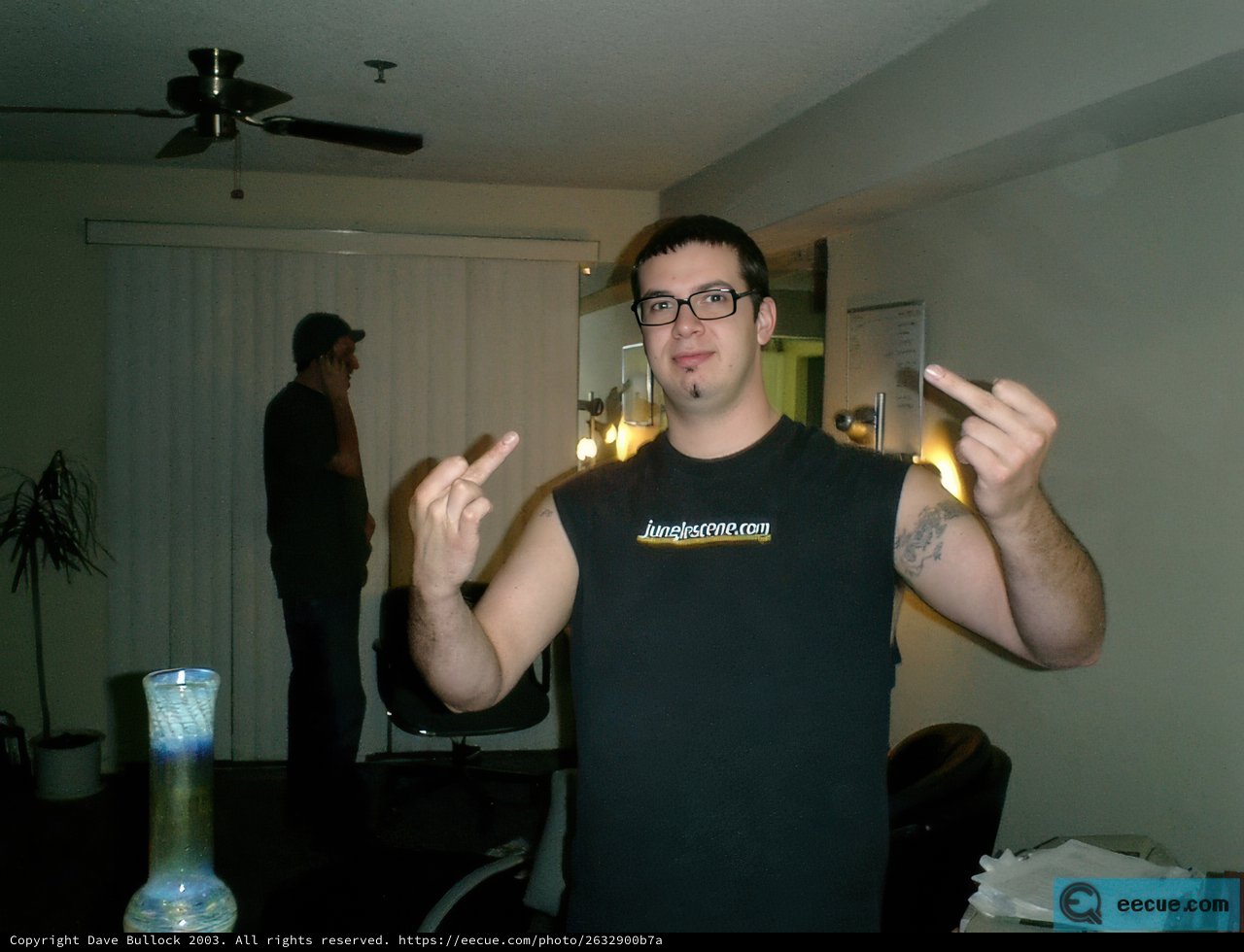 Portrait of Dave B with a Glass of Water