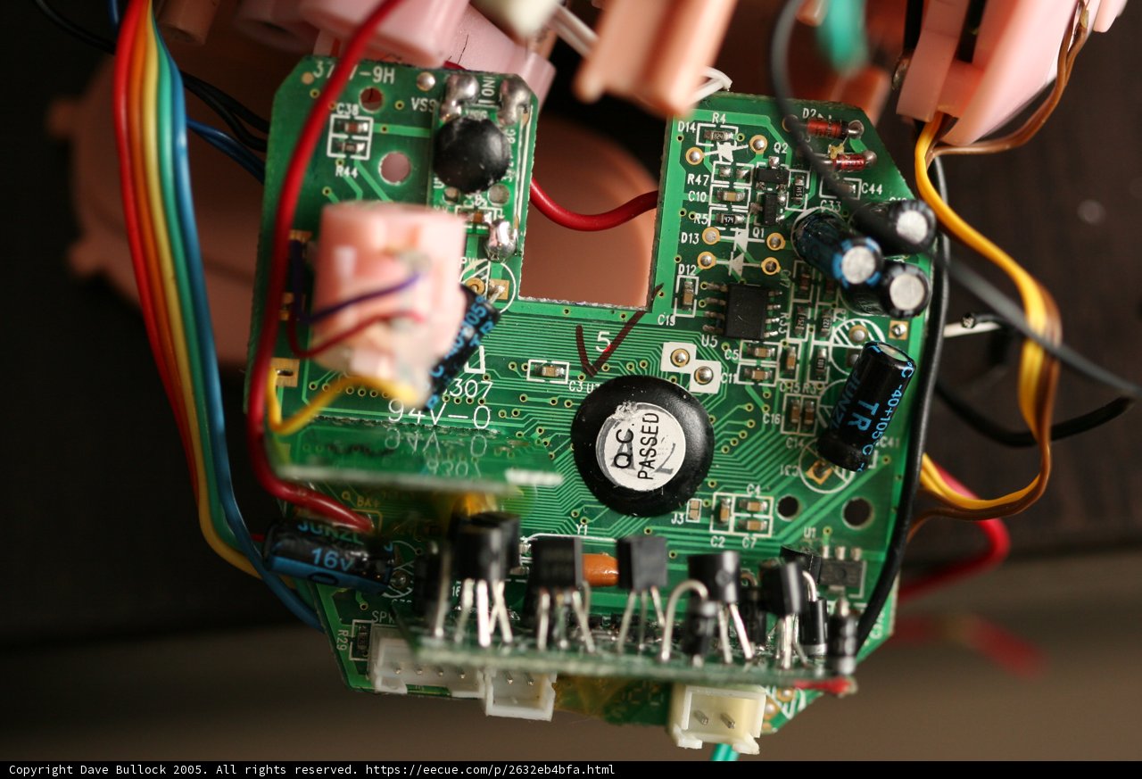 The inner workings of a computer circuit board