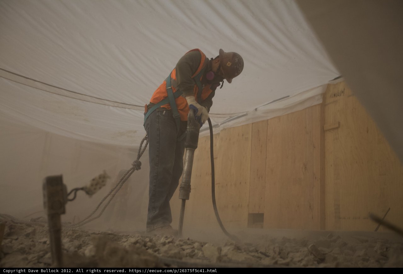 Concrete Grinding in Progress