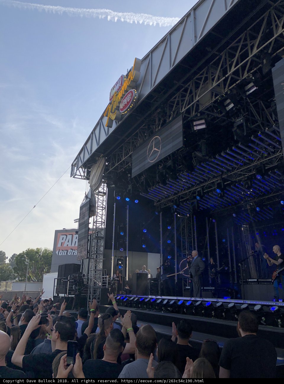 Concertgoers unite under cloudy skies
