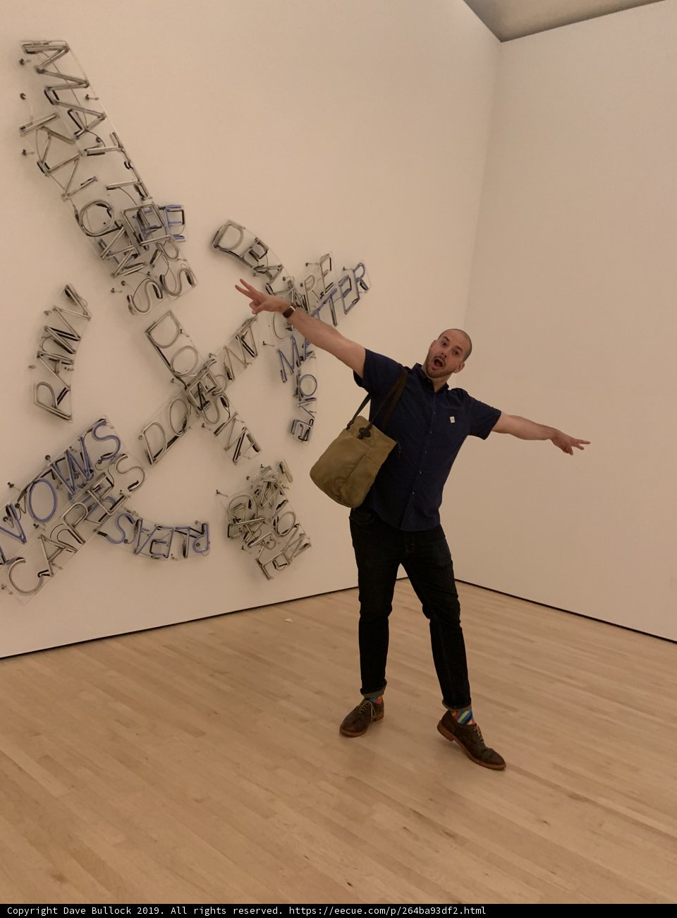 Portrait of Dave B with Sculpture
