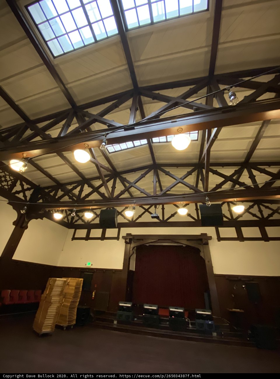 Wooden Beams and Natural Light in San Francisco Auditorium
