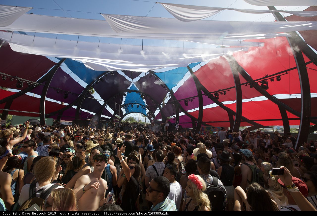 Coachella Crowd at Sunset