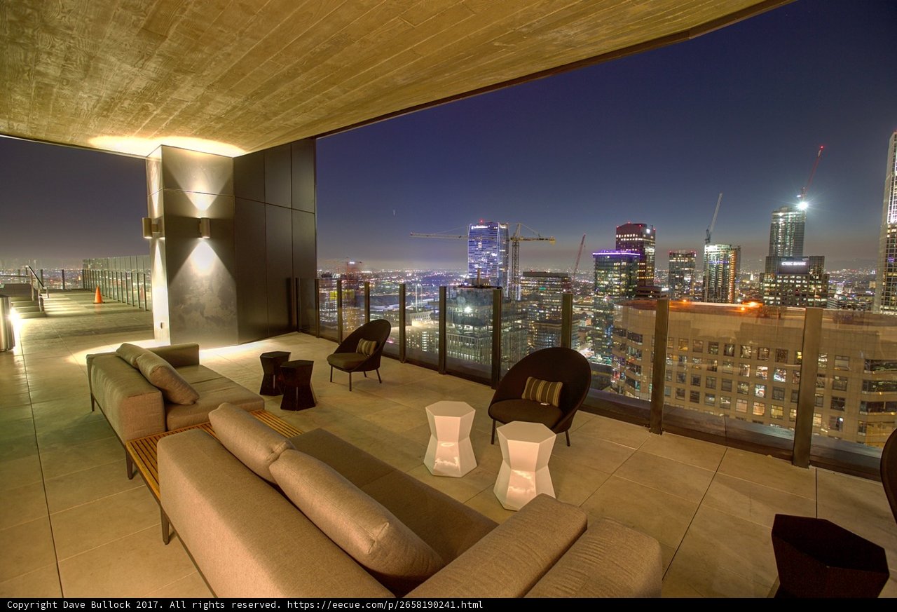 Sky-high Living Room in the City