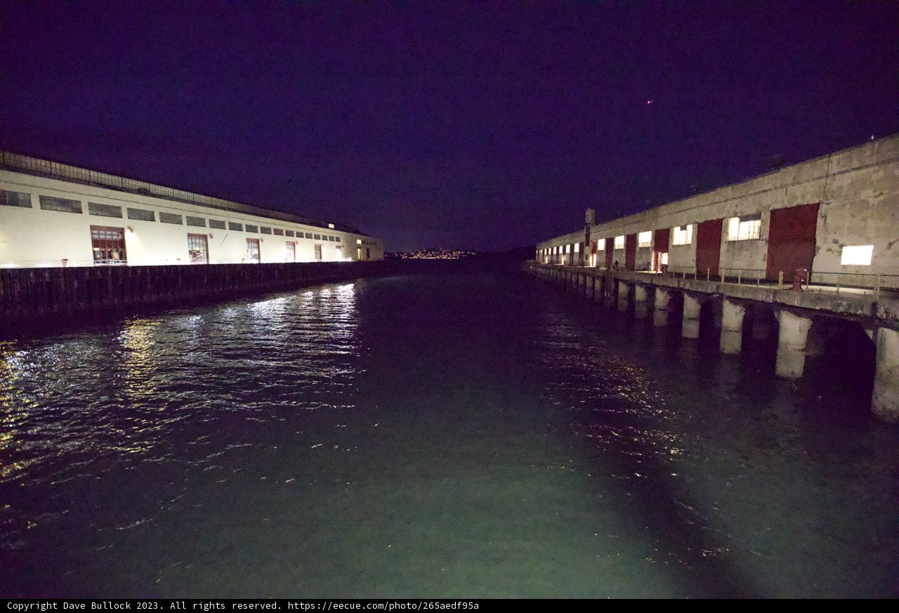 Illumination on the Pier - December Night at Fort Mason