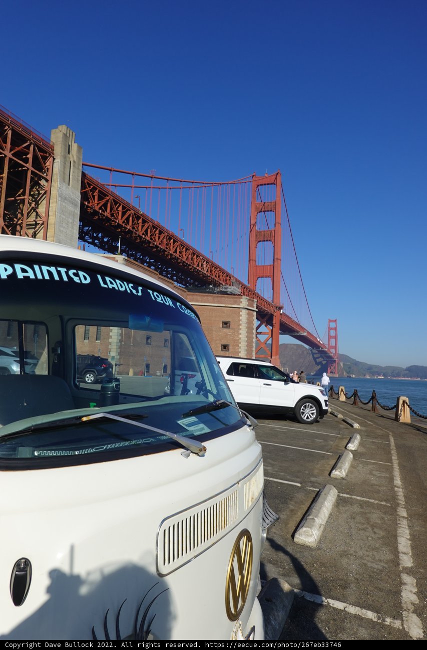 White Van and the Golden Gate Bridge