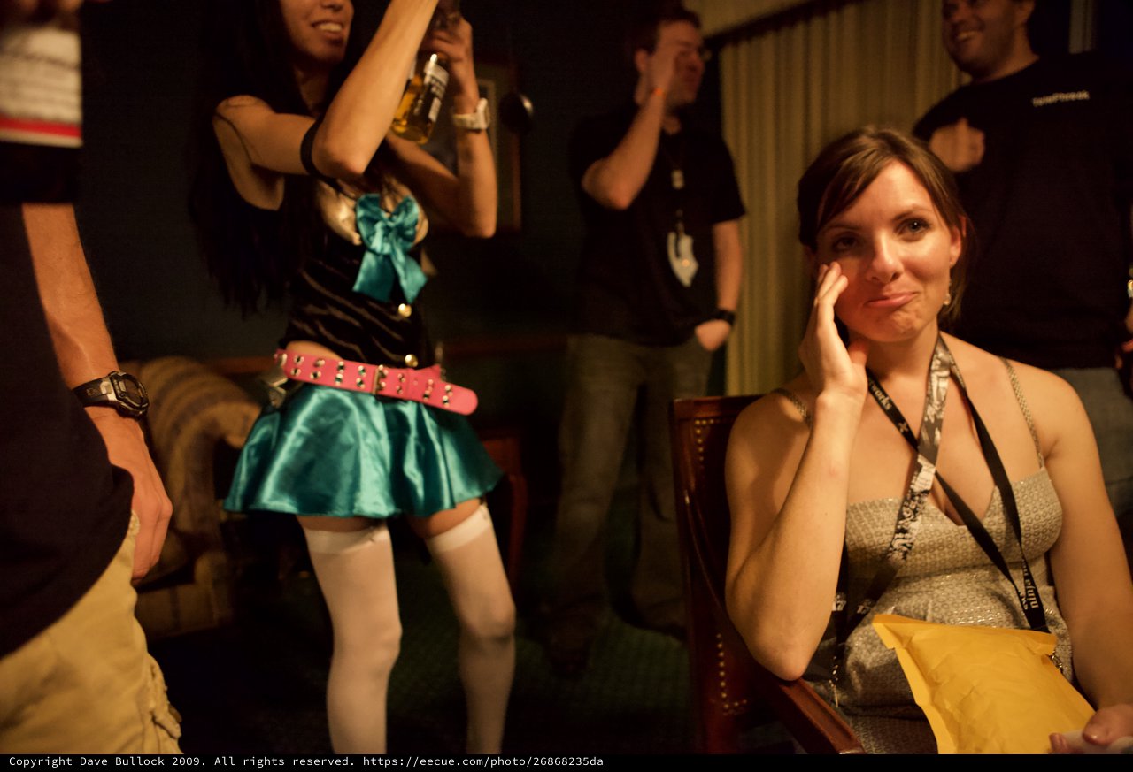Contrasting Moments at DEF CON 17 Party