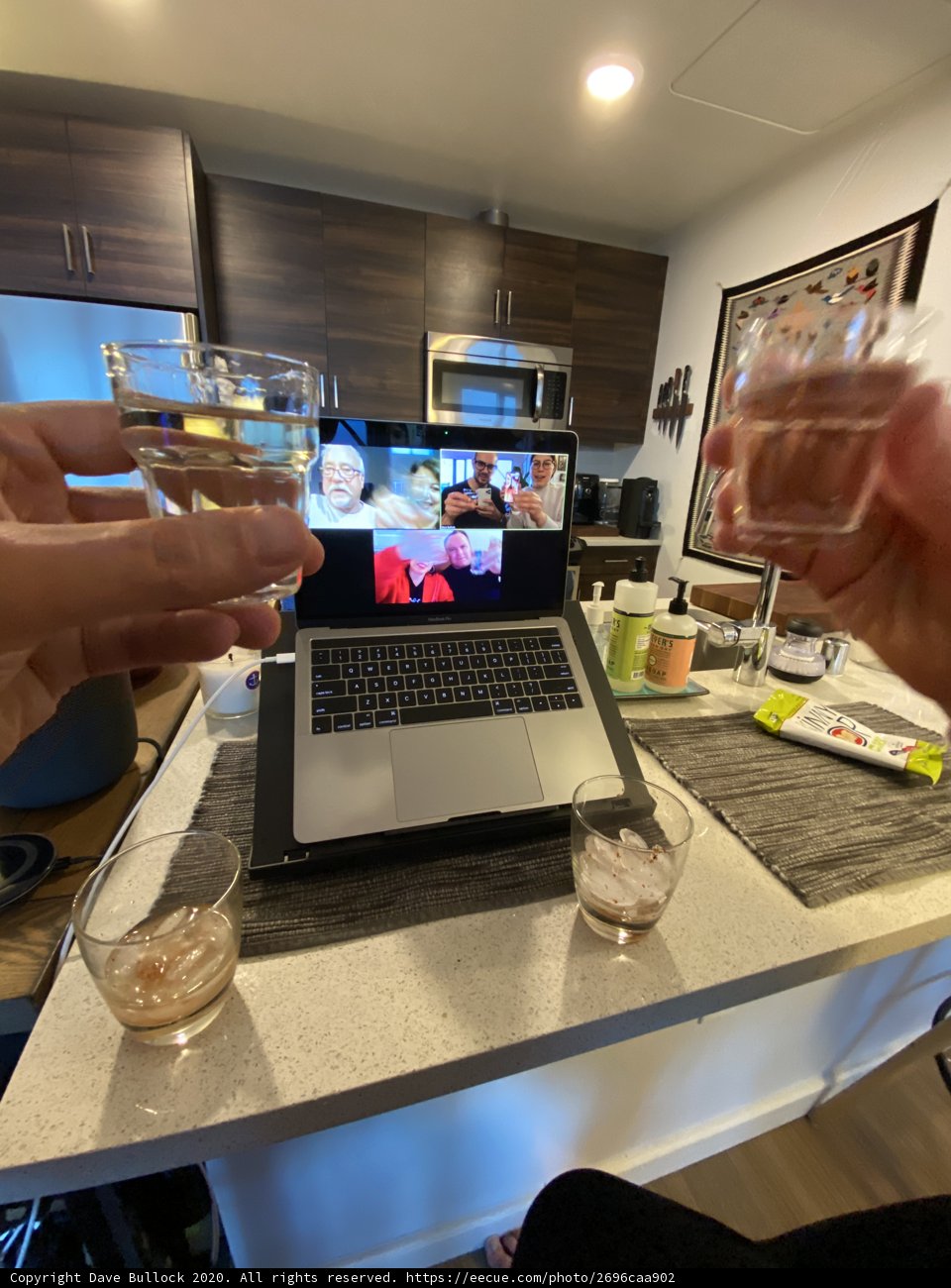 Working Late with a Glass of Wine