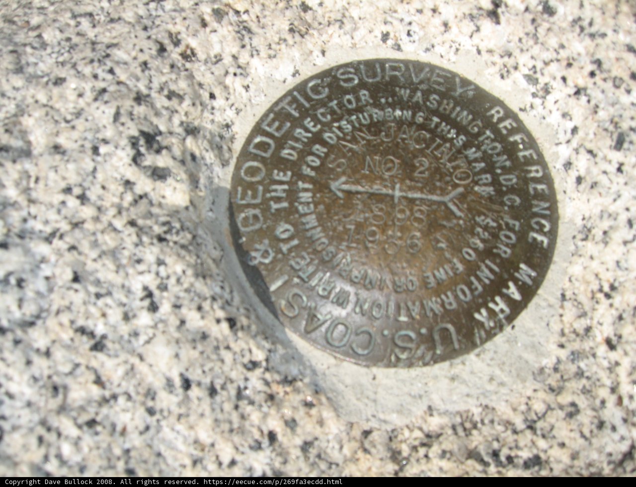 Directional Plaque on Rocky Terrain