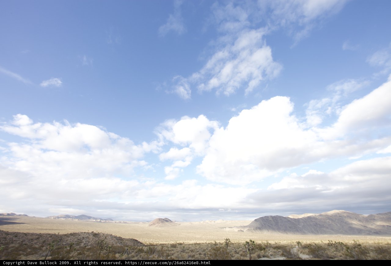 Scenic View of the Desert Horizon