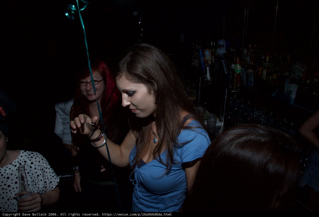 Green Balloon Fun at the Nightclub