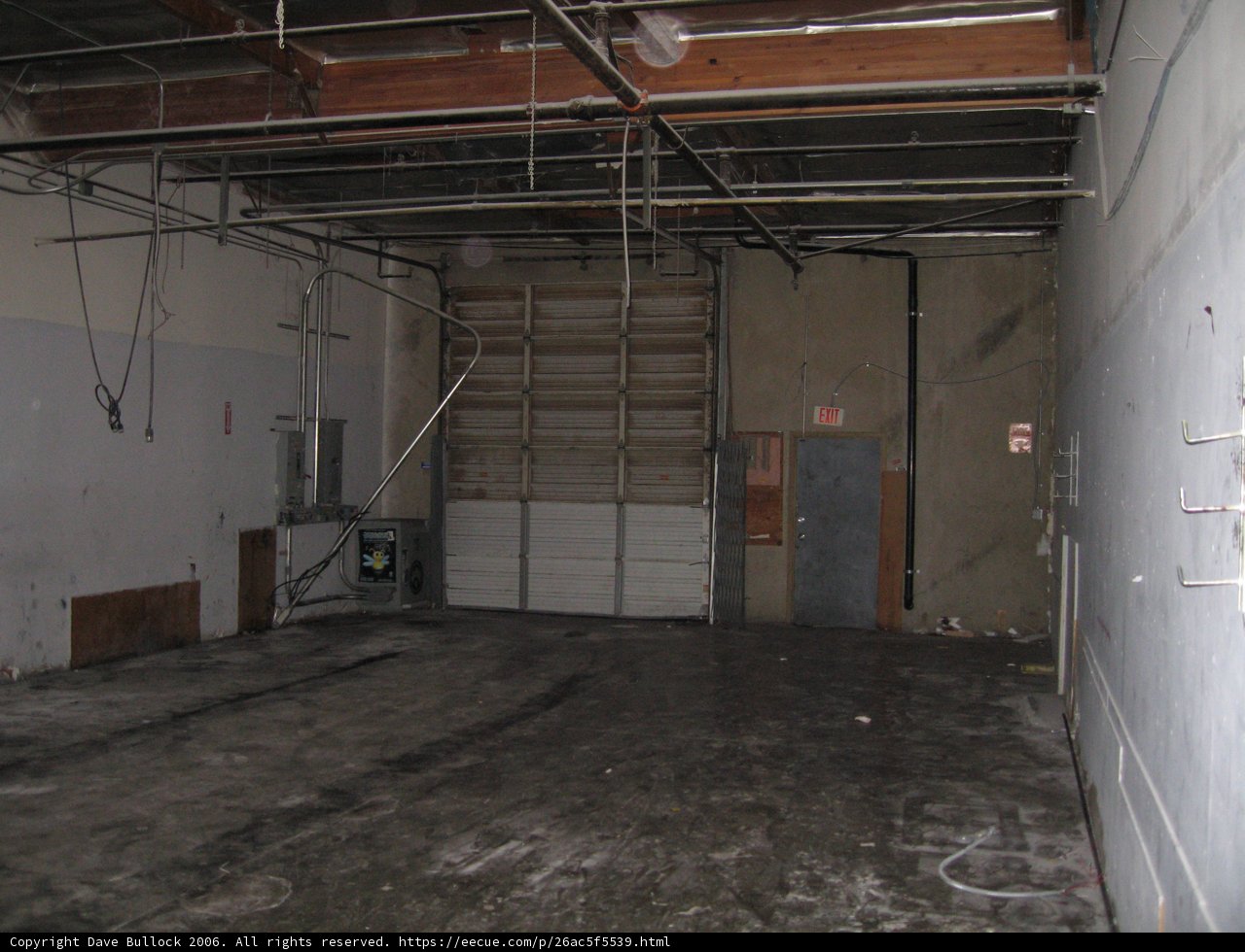 Deserted industrial space