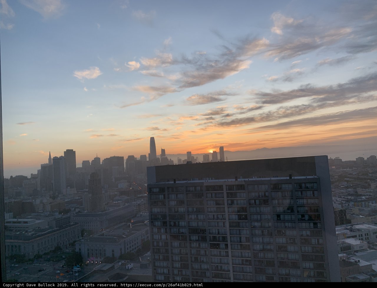 Urban Sunrise Over San Francisco Skyline
