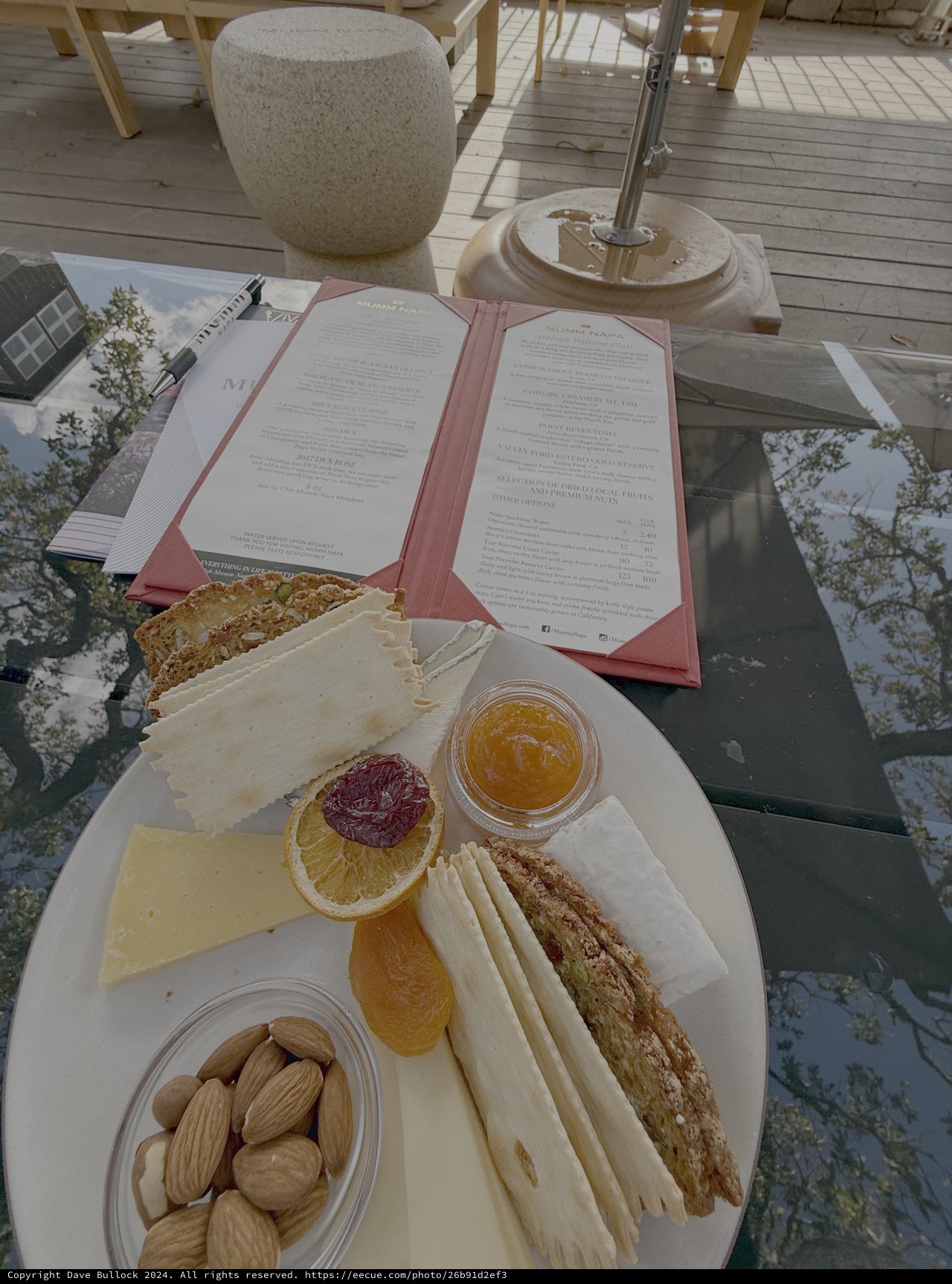 Elegant Outdoor Dining Experience with Cheese Platter