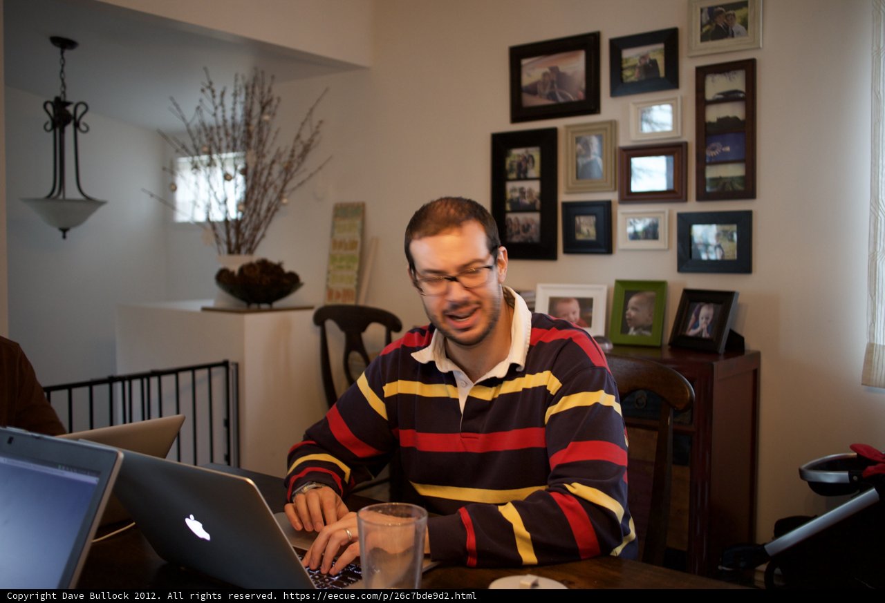 Modern Man in His Living Room