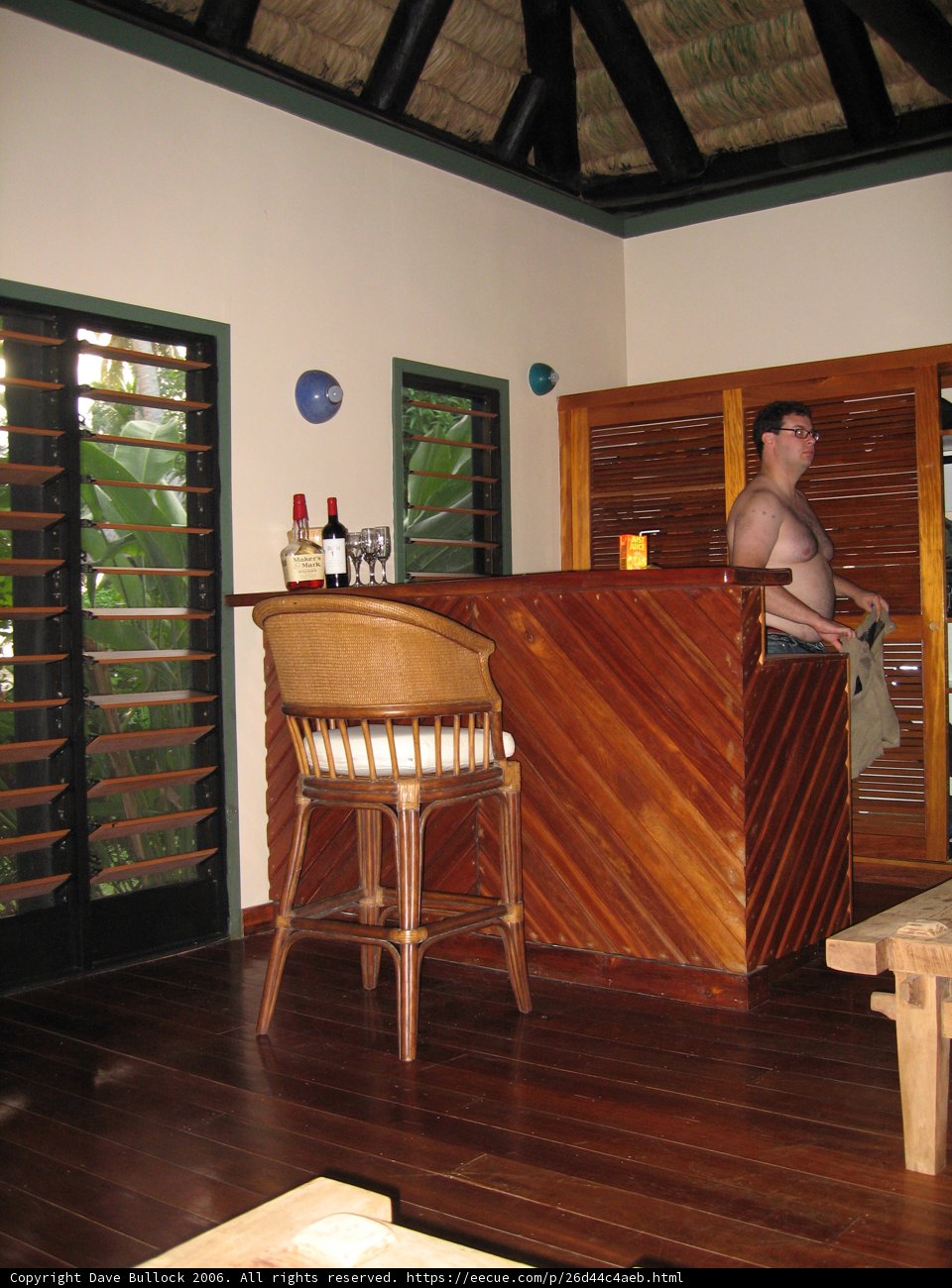 The Man and the Bar: A Study in Hardwood and Interior Design