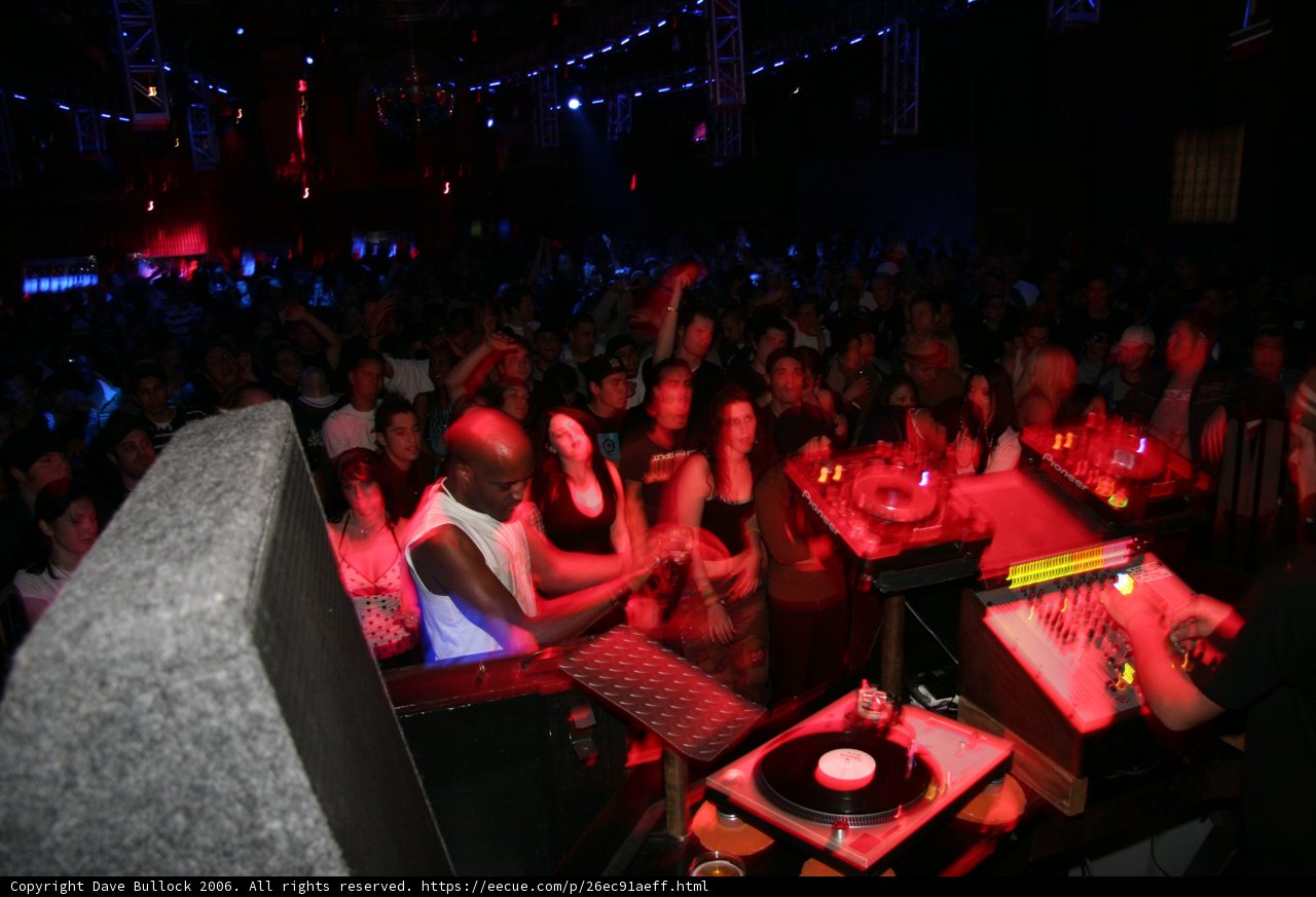 Viram Funktion: DJ Entertains the Urban Crowd at Nightclub