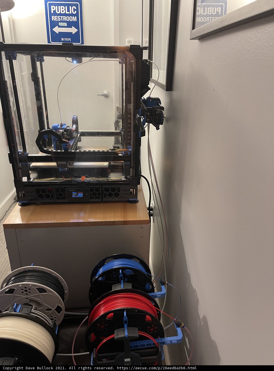 State-of-the-Art 3D Printer on a San Francisco Desk