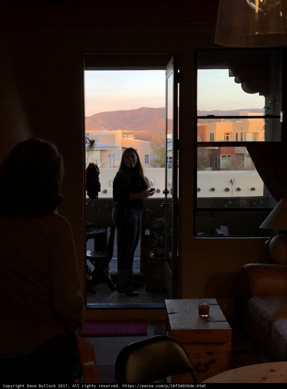 Woman gazing out the sunset