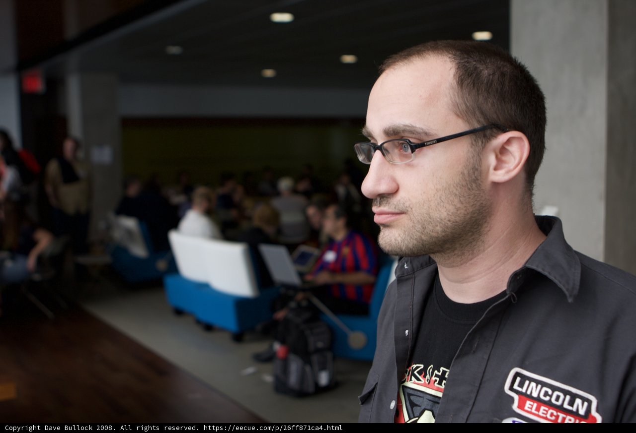 Black-Shirted Man at Barcamp LA