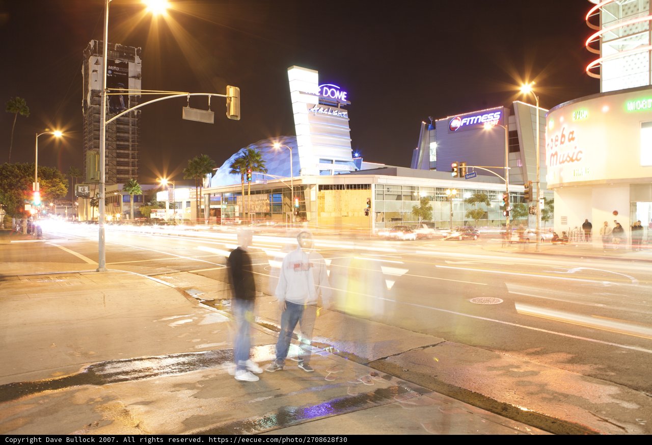 Blurred City Walkway