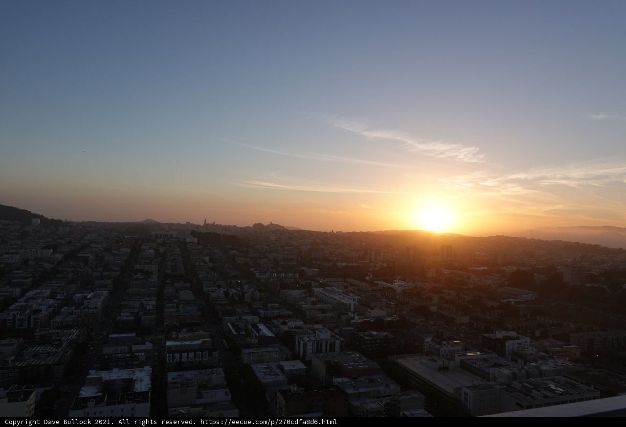 San Francisco Sunset from Above