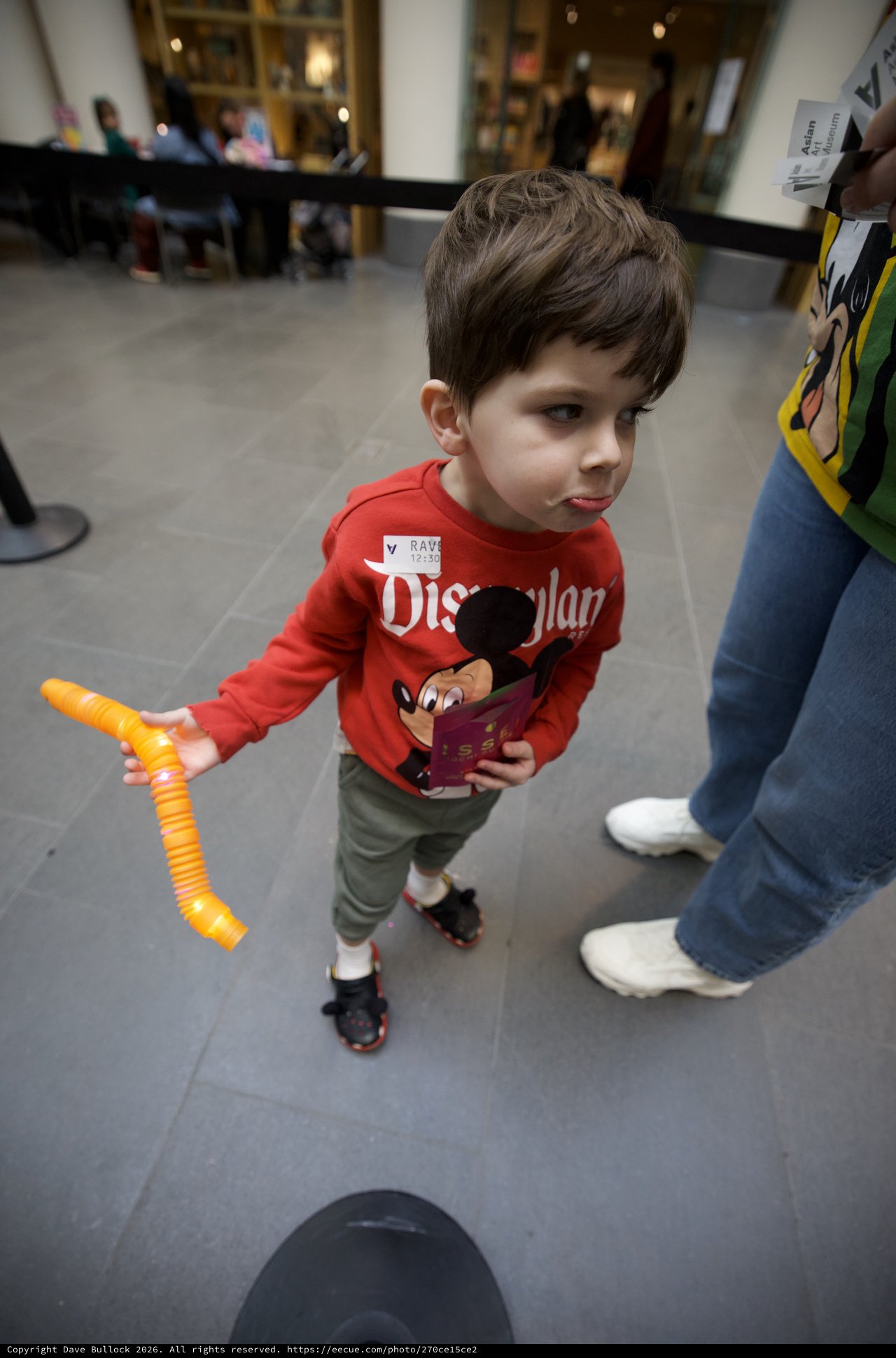 Young Boy with Toy at Asian Art Museum Event