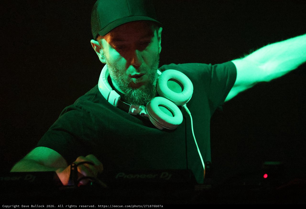 DJ Performs Under Green Lights at Wobbleland 2026