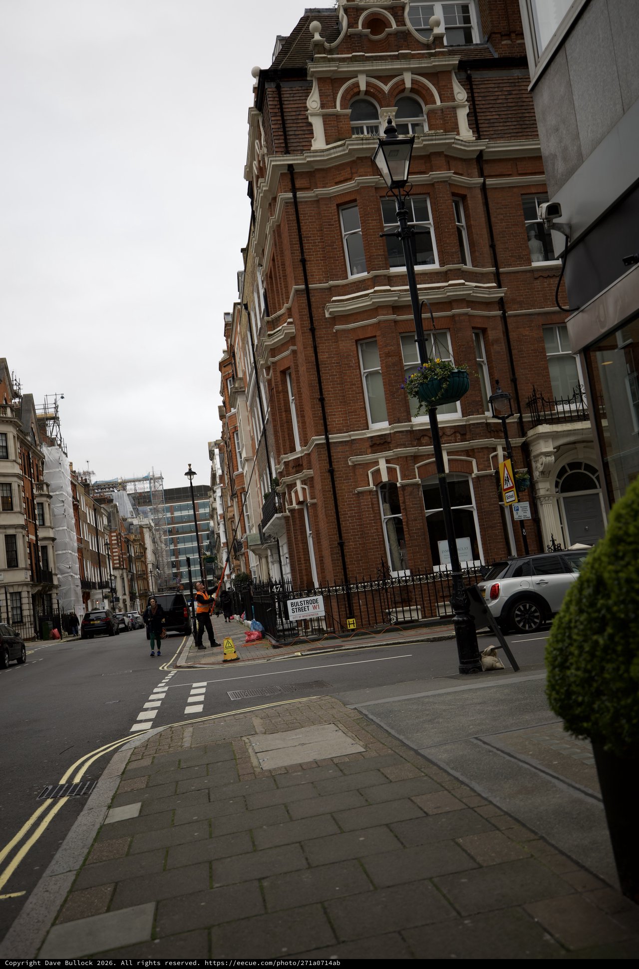 Victorian Red Brick Architecture on London Street Corner
